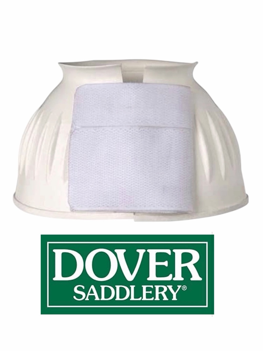 Dover Saddlery Hook and Loop Bell Boots for Horses, White, Small, NWT